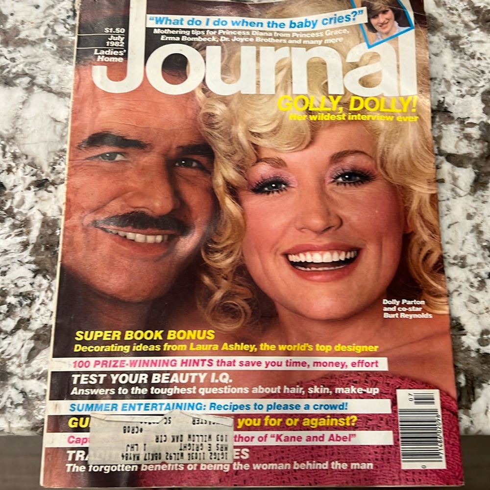 July 1982 Ladies Home Journal with Golly, Dolly Her wildest interview ever!